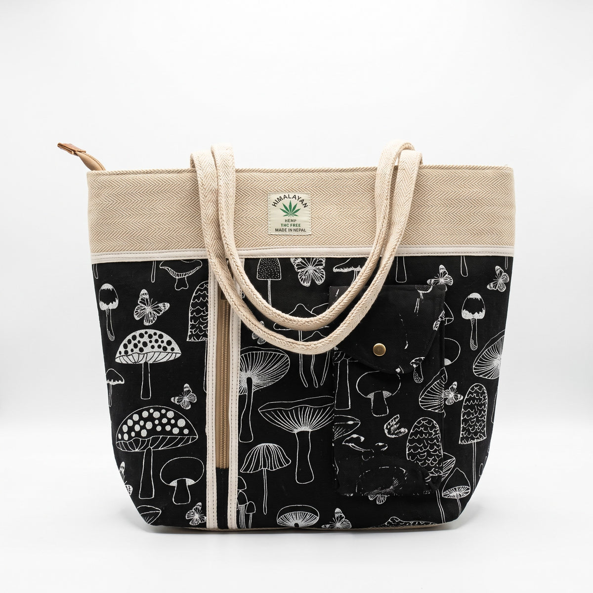 The Himal Mushroom Tote in black