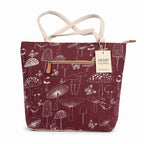 The Himal Mushroom Tote in maroon