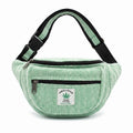 The Himal Green Herringbone Belt Bag