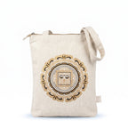 The Himal Hemp Tote, Golden Mandala print