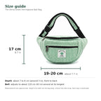 The Himal Green Herringbone Belt Bag