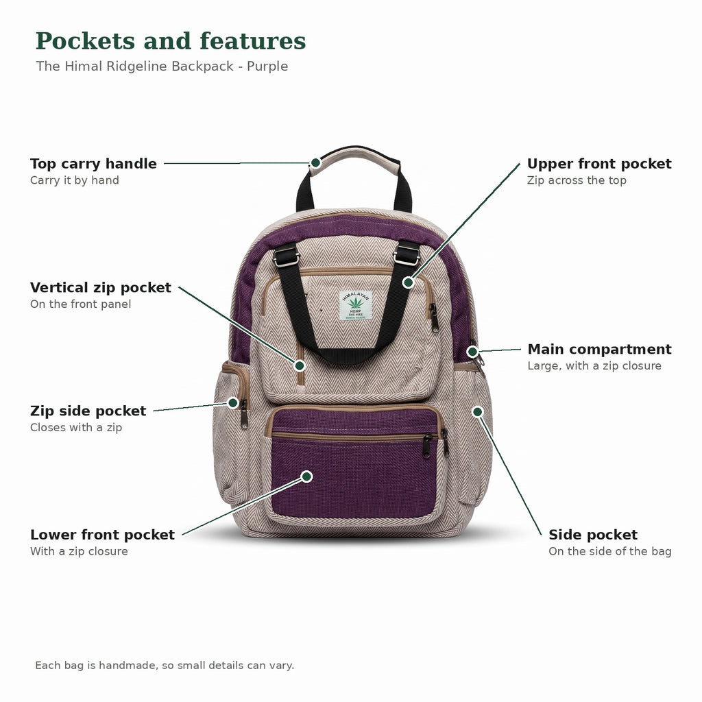 The Himal Ridgeline Backpack - Purple