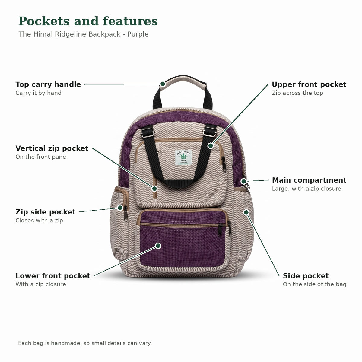 The Himal Ridgeline Backpack - Purple