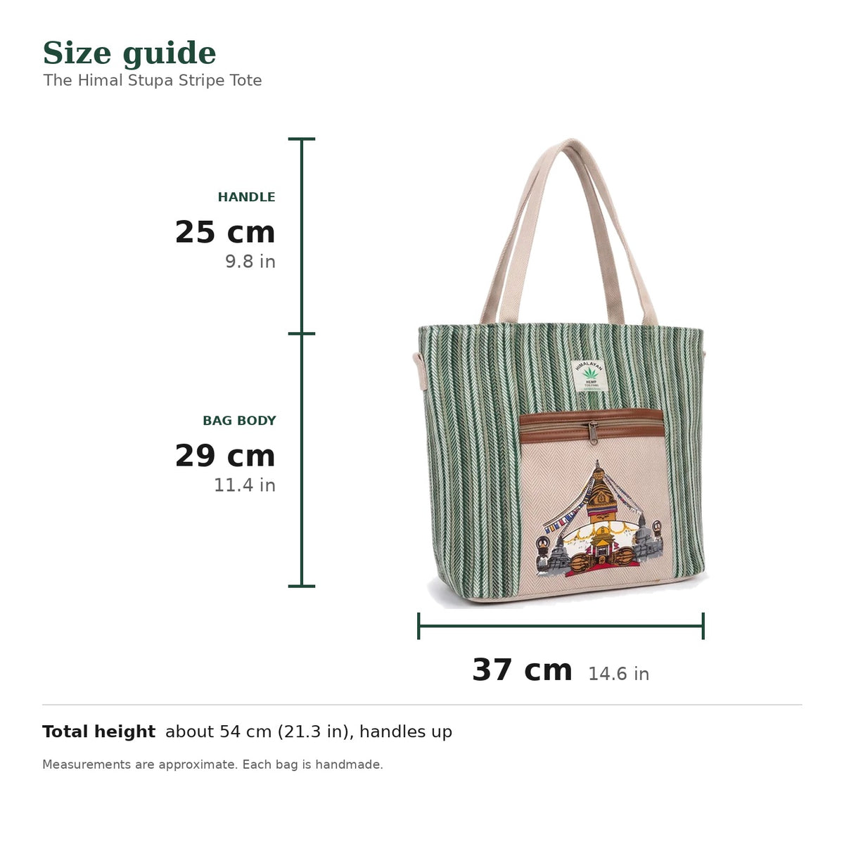The Himal Stupa Stripe Tote